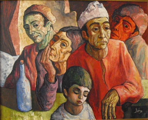 Diego Voci Italienische Arbeiter Familie